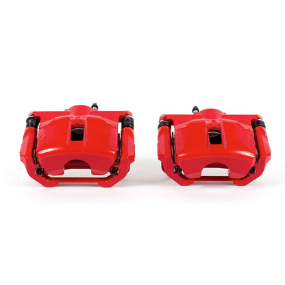 PowerStop Power Stop 09-14 Nissan Maxima Front Red Calipers w/Brackets - Pair S6030