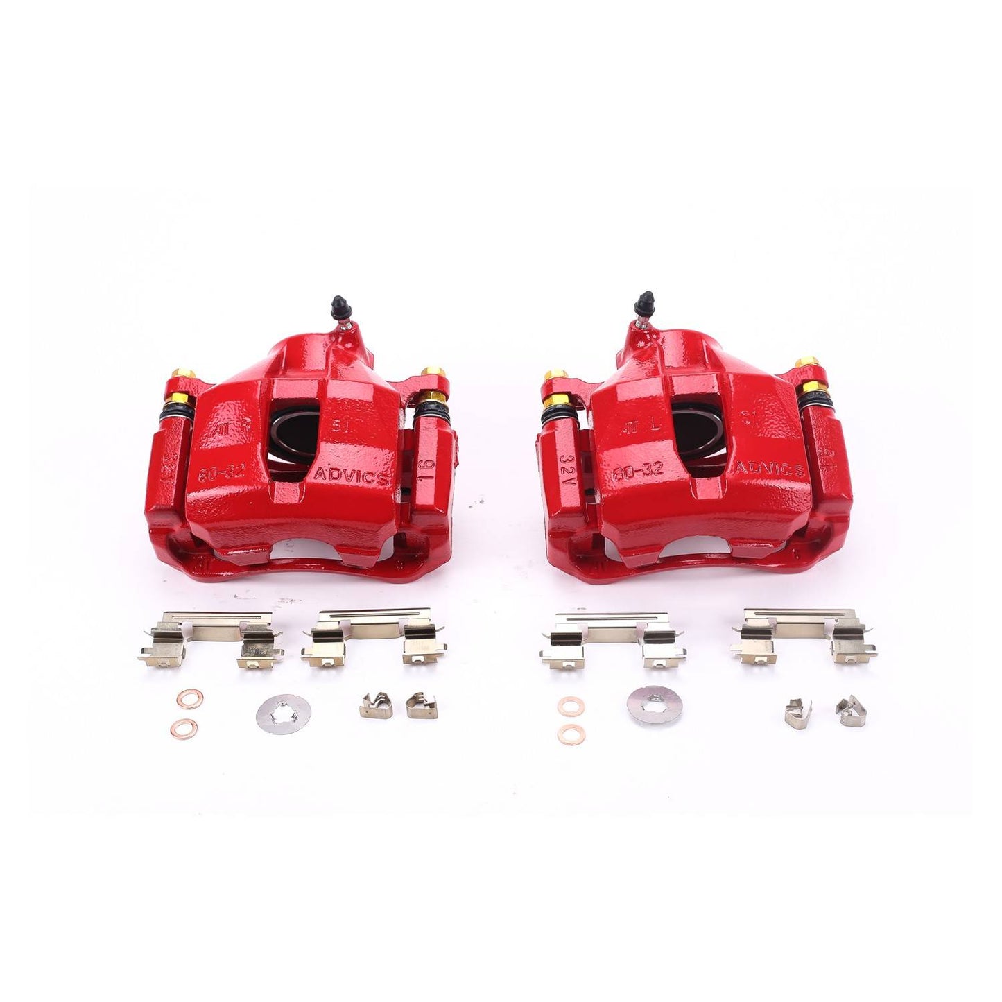 PowerStop Power Stop 2006 Lexus GS300 Front Red Calipers w/Brackets - Pair S6040