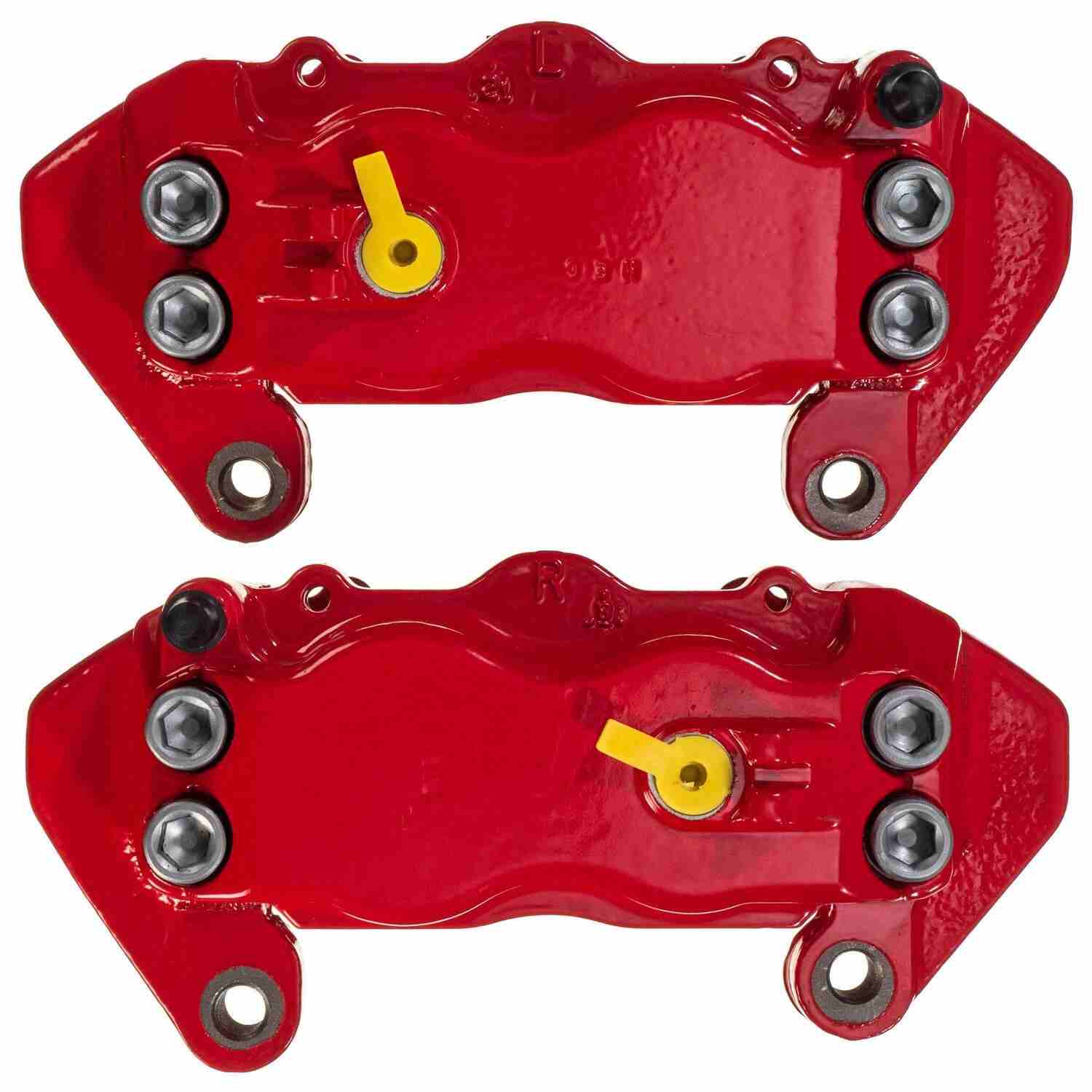 Power Stop 09-14 Hyundai Genesis Front Red Calipers w/o Brackets - Pair S6142