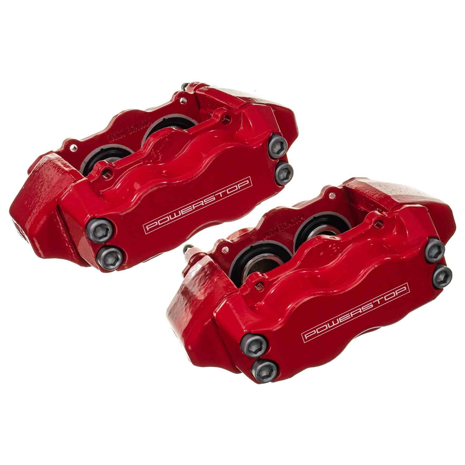 Power Stop 09-14 Hyundai Genesis Front Red Calipers w/o Brackets - Pair S6142