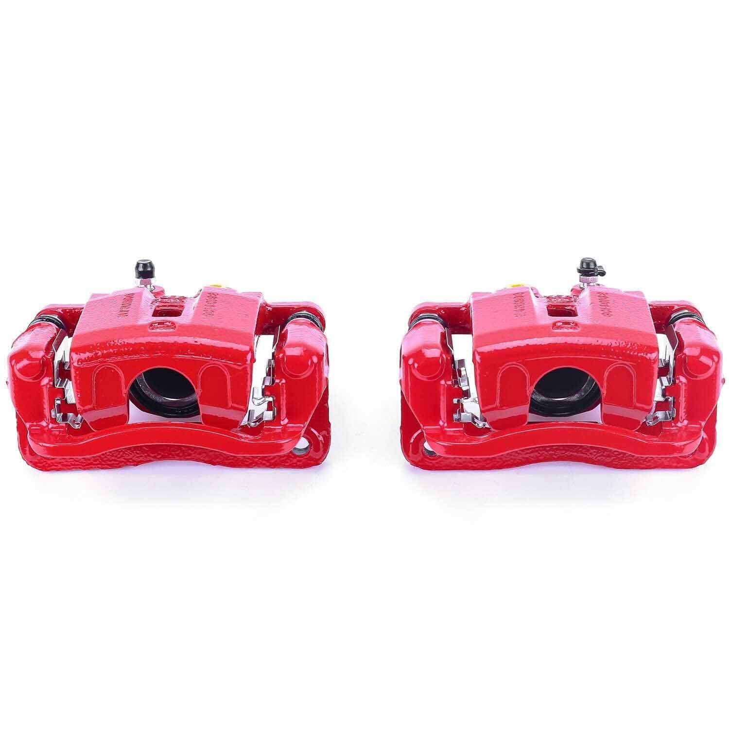 PowerStop Power Stop 09-11 Hyundai Genesis Rear Red Calipers w/Brackets - Pair S6152