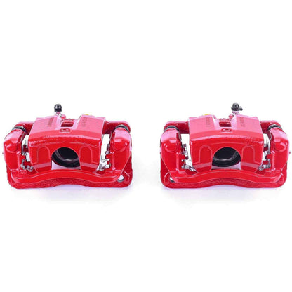 PowerStop Power Stop 09-11 Hyundai Genesis Rear Red Calipers w/Brackets - Pair S6152
