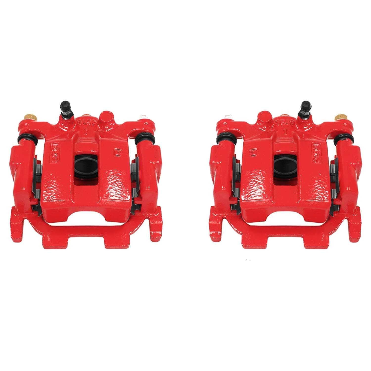 PowerStop Power Stop 09-14 Nissan Maxima Rear Red Calipers w/Brackets - Pair S6240
