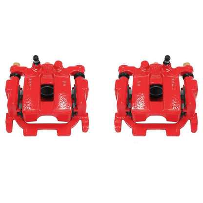 PowerStop Power Stop 09-14 Nissan Maxima Rear Red Calipers w/Brackets - Pair S6240