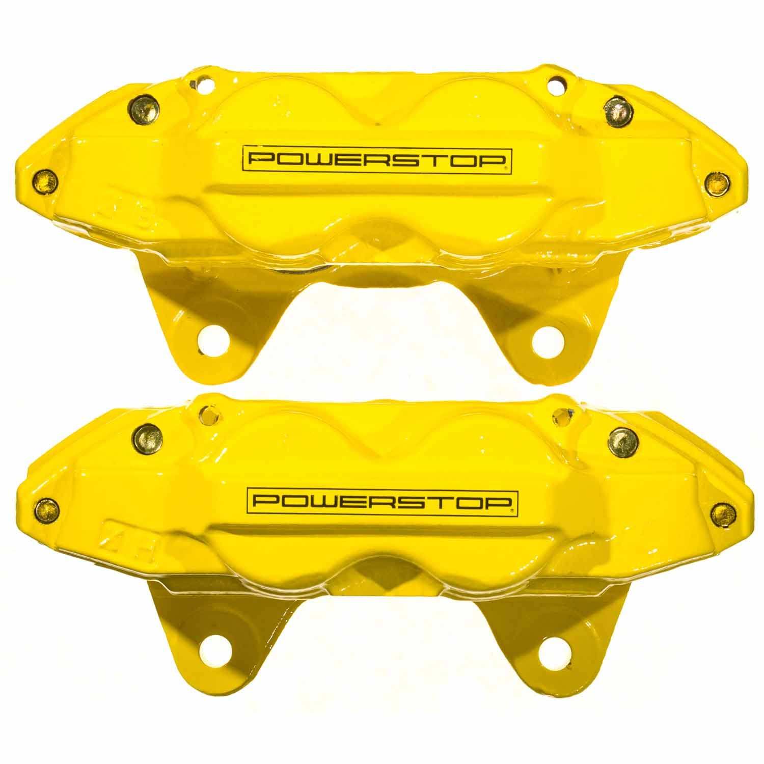 PowerStop Power Stop 10-15 Toyota 4Runner Front Yellow Caliper Pair w/o Bracket S6278YLW