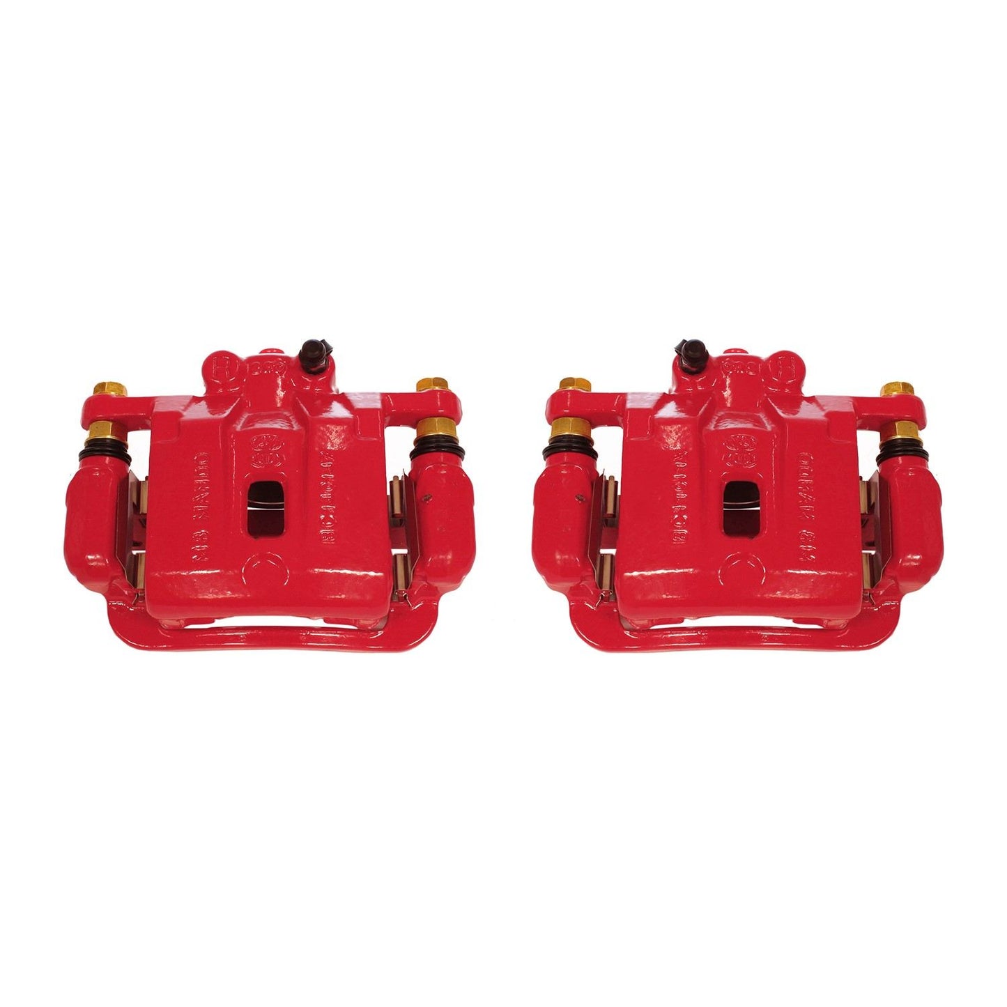 PowerStop Power Stop 10-16 Hyundai Genesis Coupe Rear Red Calipers w/Brackets - Pair S6394