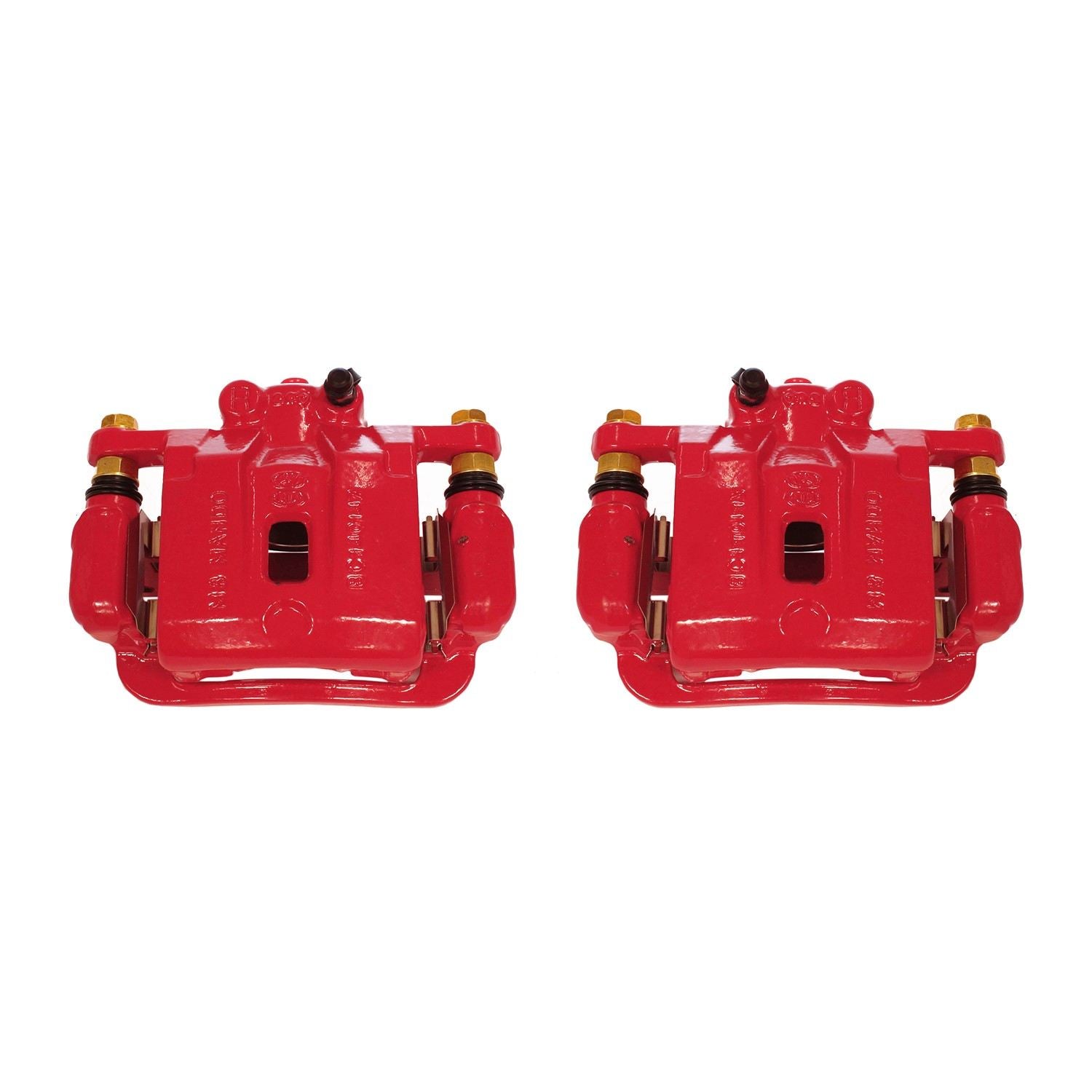 PowerStop Power Stop 10-16 Hyundai Genesis Coupe Rear Red Calipers w/Brackets - Pair S6394