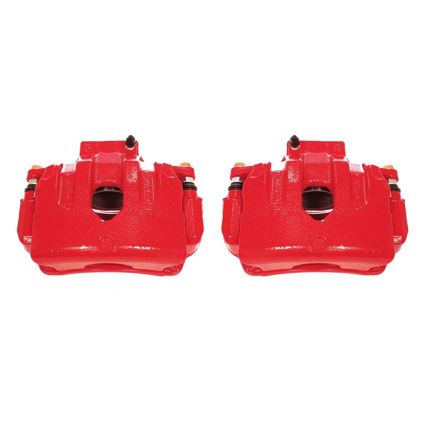 PowerStop Power Stop 10-16 Hyundai Genesis Coupe Front Red Calipers w/Brackets - Pair S6412