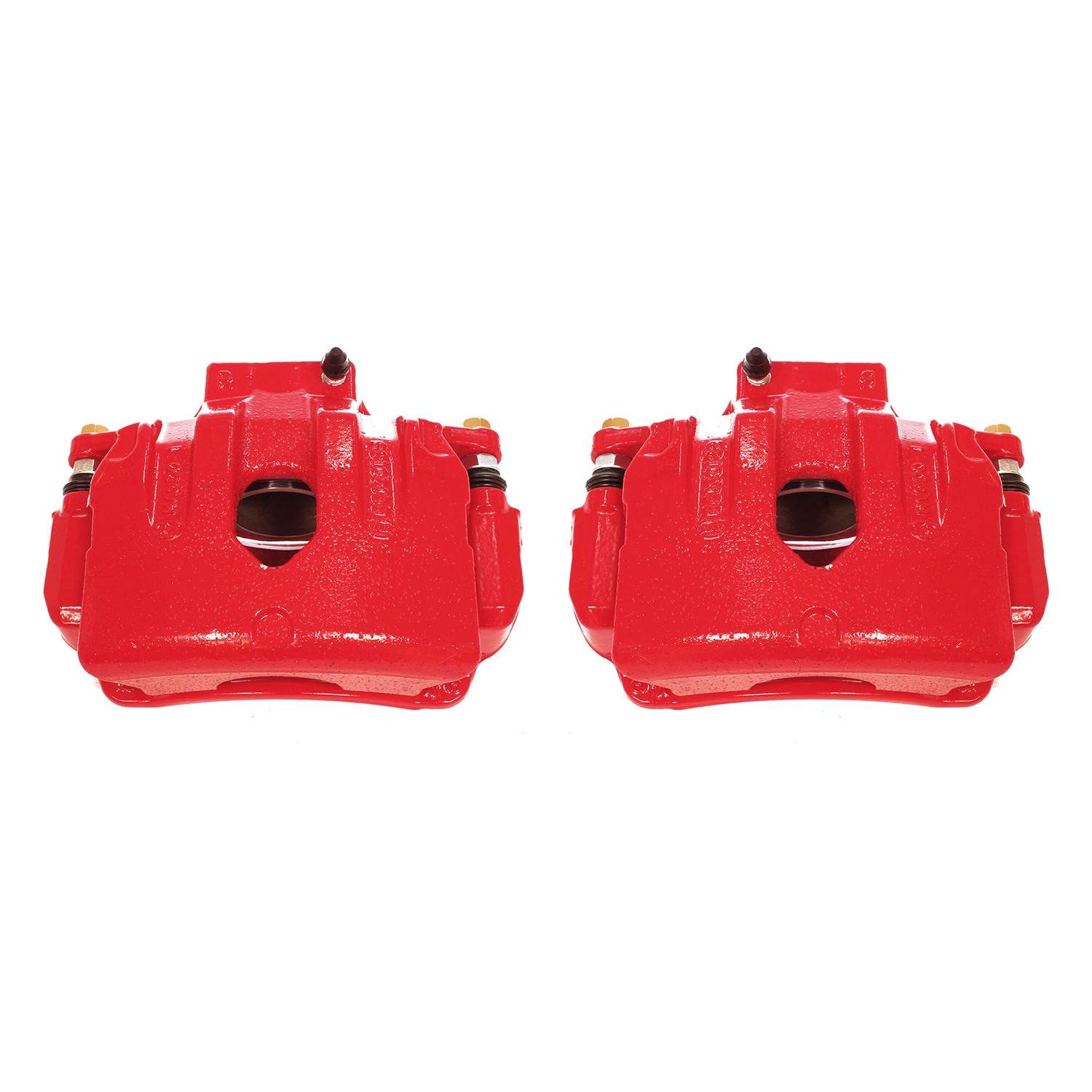 PowerStop Power Stop 10-16 Hyundai Genesis Coupe Front Red Calipers w/Brackets - Pair S6412