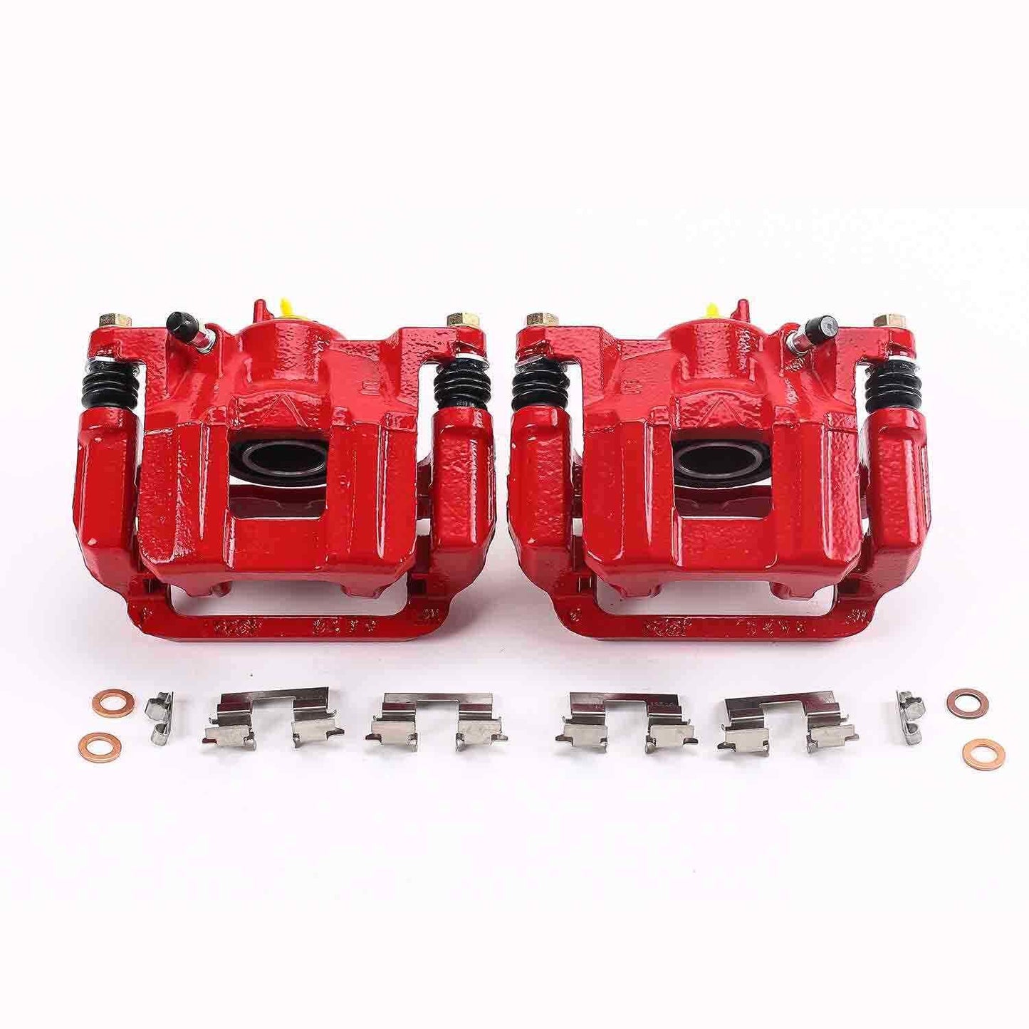 PowerStop Power Stop 11-17 Honda Odyssey Rear Red Calipers w/Brackets - Pair S6446