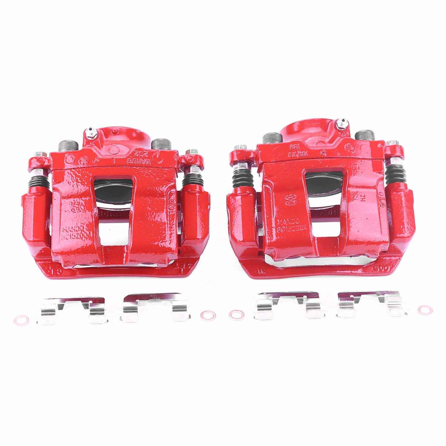 PowerStop Power Stop 11-15 Hyundai Sonata Front Red Calipers w/Brackets - Pair S6460