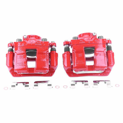 PowerStop Power Stop 11-15 Hyundai Sonata Front Red Calipers w/Brackets - Pair S6460