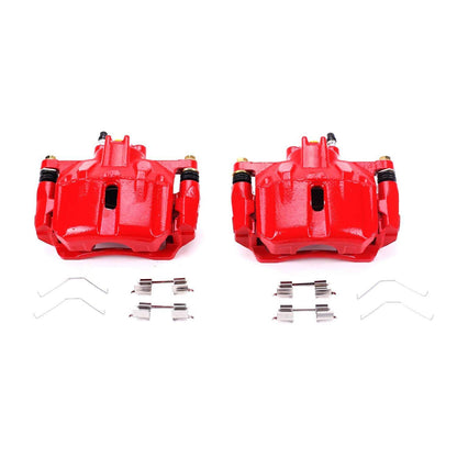 PowerStop Power Stop 12-15 Honda Civic Front Red Calipers w/Brackets - Pair S6764