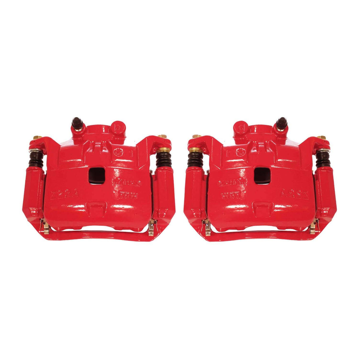 PowerStop Power Stop 12-18 Nissan Versa Front Red Calipers w/Brackets - Pair S6860