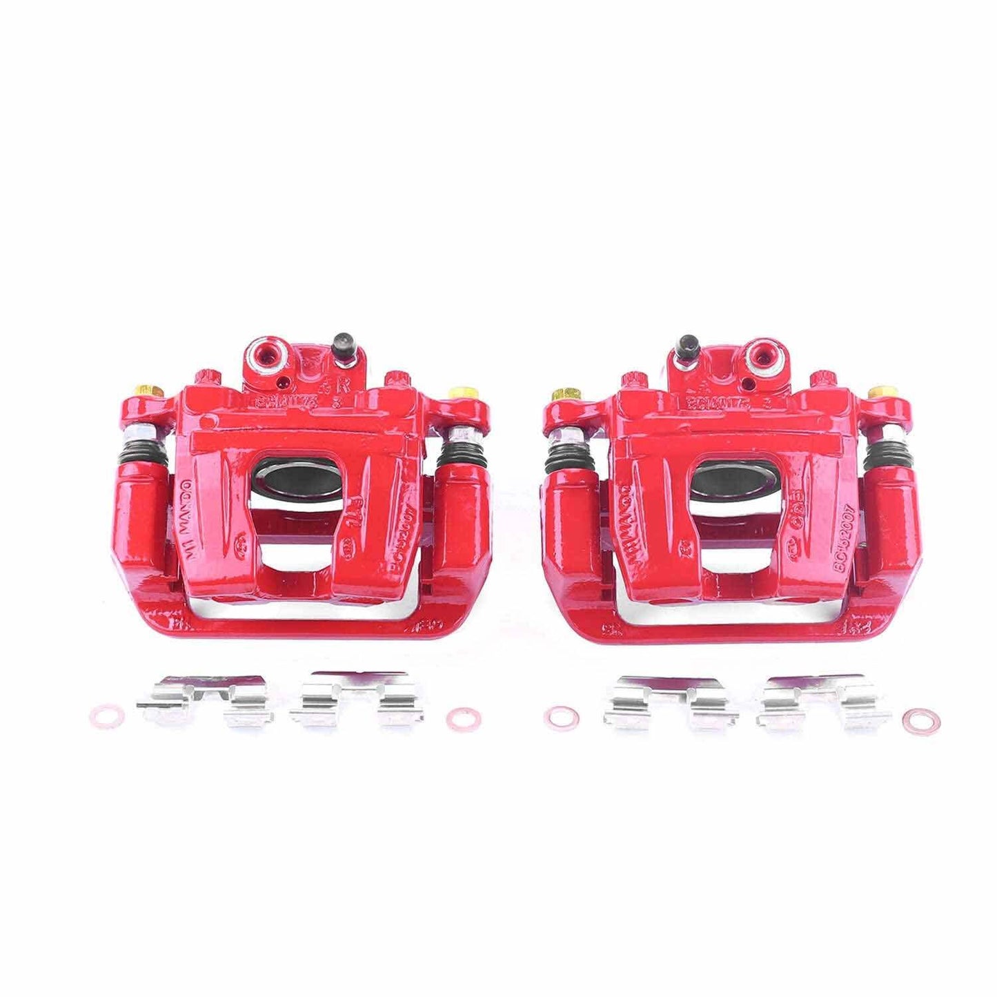 PowerStop Power Stop 17-18 Genesis G80 Rear Red Calipers w/Brackets - Pair S6956