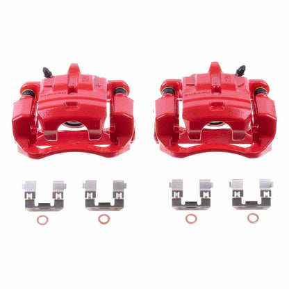 PowerStop Power Stop 13-16 Scion FR-S Rear Red Calipers w/Brackets - Pair S7092