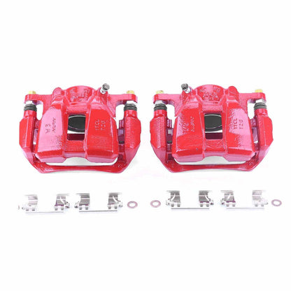 PowerStop Power Stop 13-18 Honda Accord Front Red Calipers w/Brackets - Pair S7106