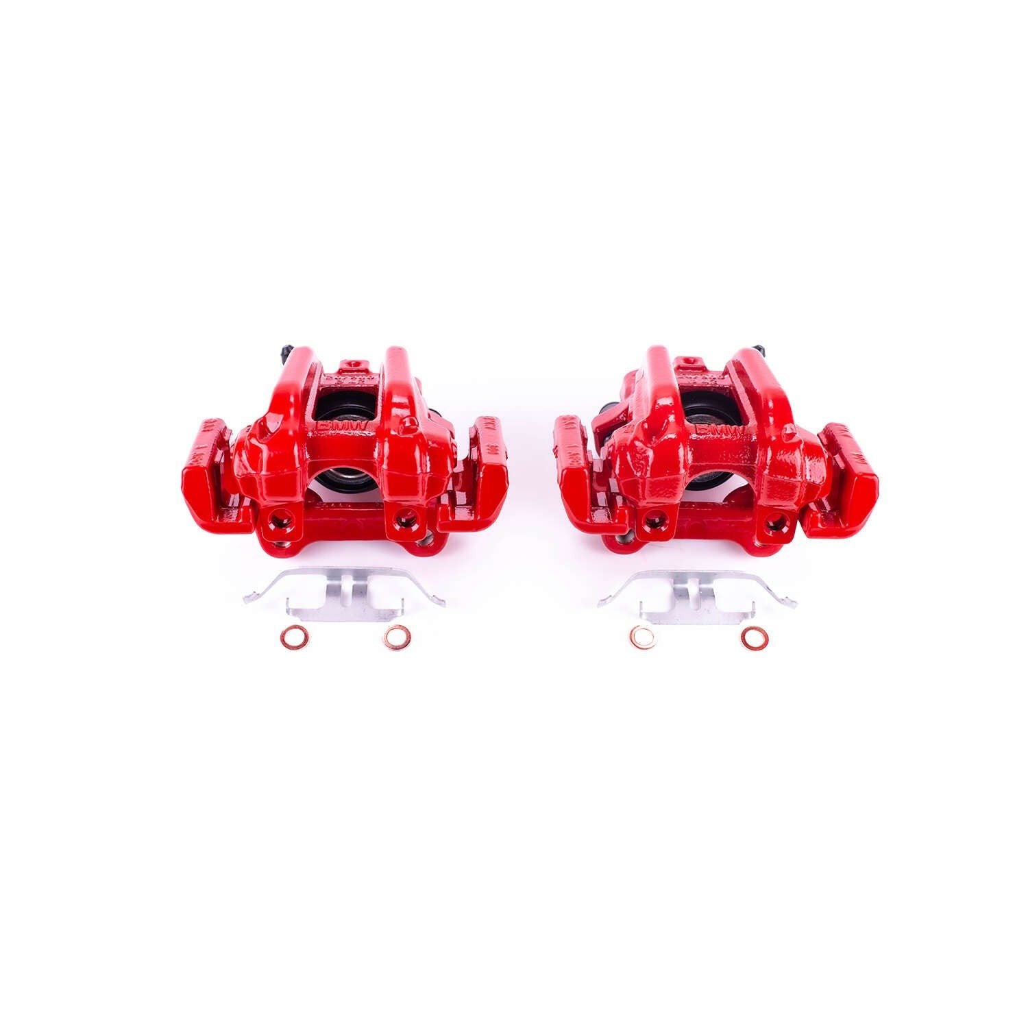 PowerStop Power Stop 14-16 BMW 228i Rear Red Calipers w/Brackets - Pair S7110