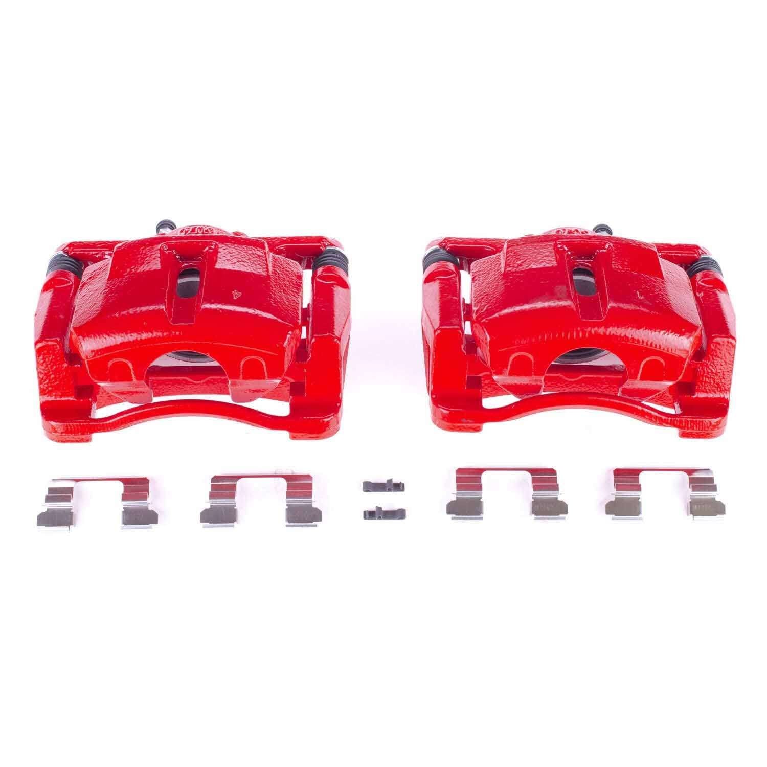 PowerStop Power Stop 13-18 Mazda CX-5 Front Red Calipers w/Brackets - Pair S7120