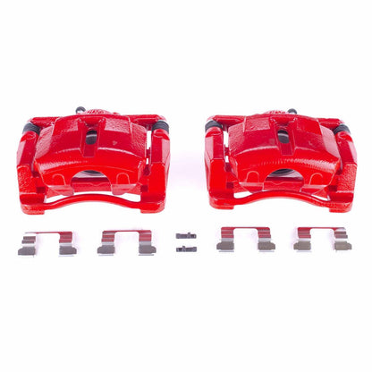 PowerStop Power Stop 13-18 Mazda CX-5 Front Red Calipers w/Brackets - Pair S7120