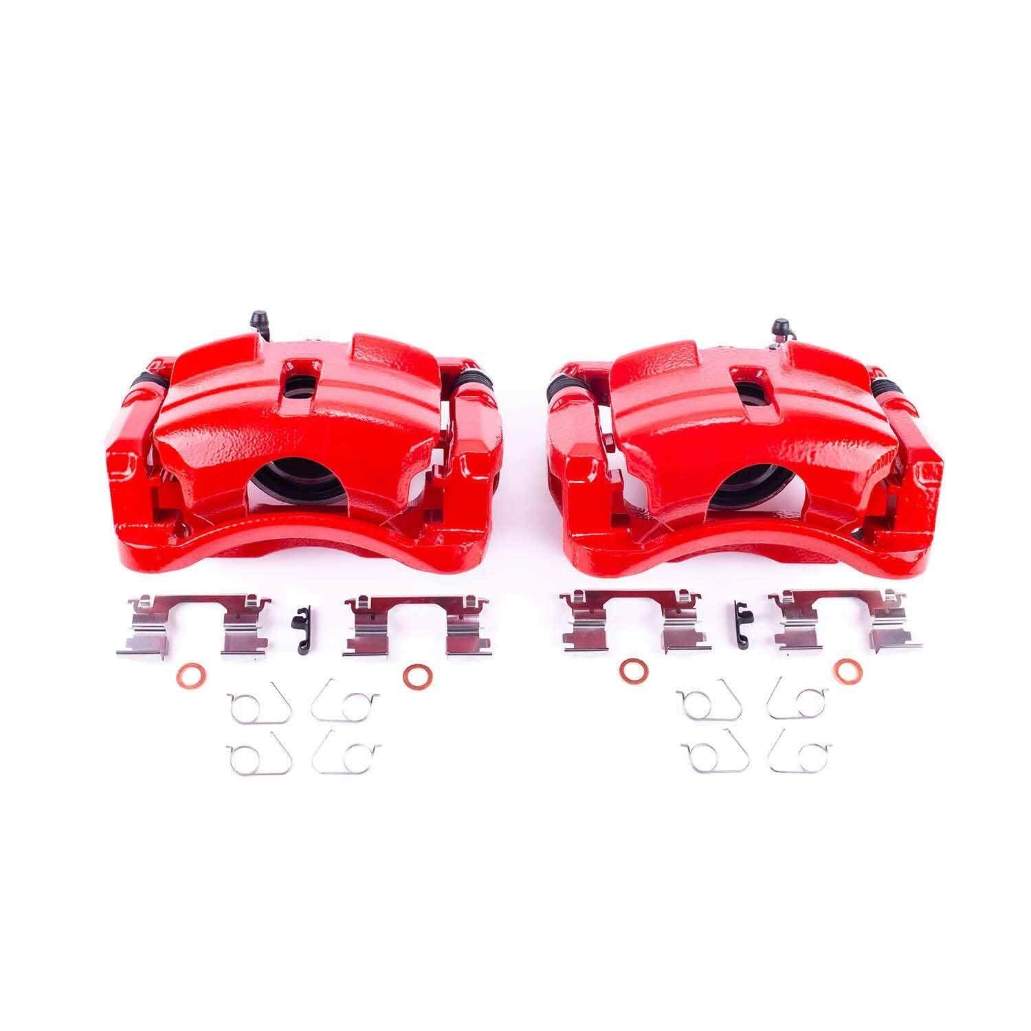 PowerStop Power Stop 14-18 Nissan Rogue Front Red Calipers w/Brackets - Pair S7148