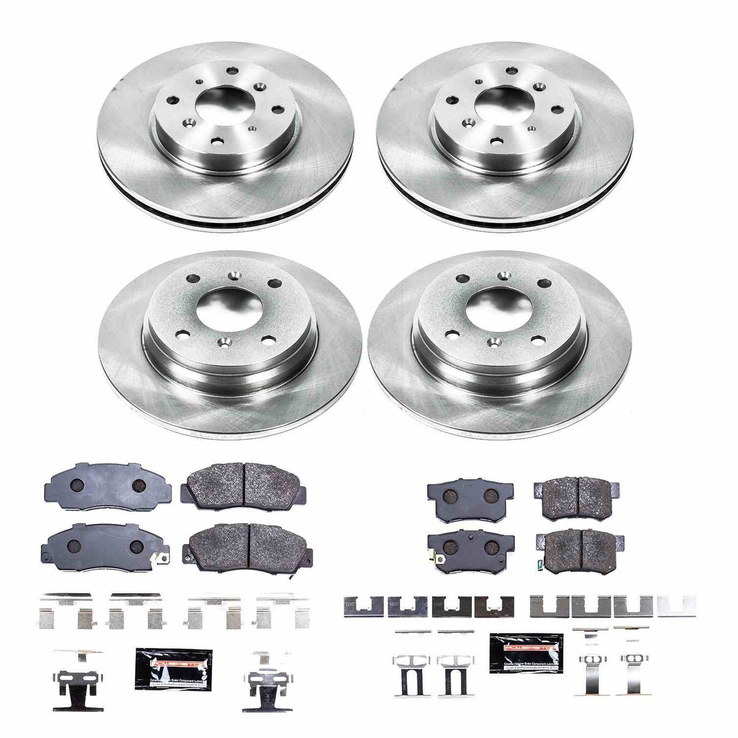 PowerStop Power Stop 93-96 Honda Prelude Front & Rear Track Day Brake Kit TDBK1038