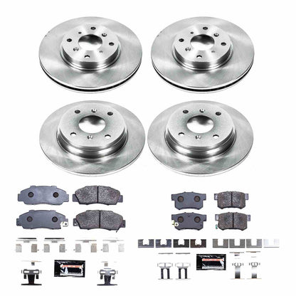 PowerStop Power Stop 93-96 Honda Prelude Front & Rear Track Day Brake Kit TDBK1038