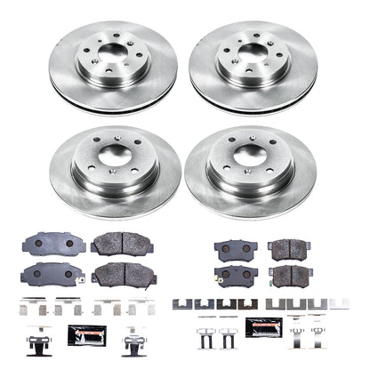 PowerStop Power Stop 93-96 Honda Prelude Front & Rear Track Day Brake Kit TDBK1038