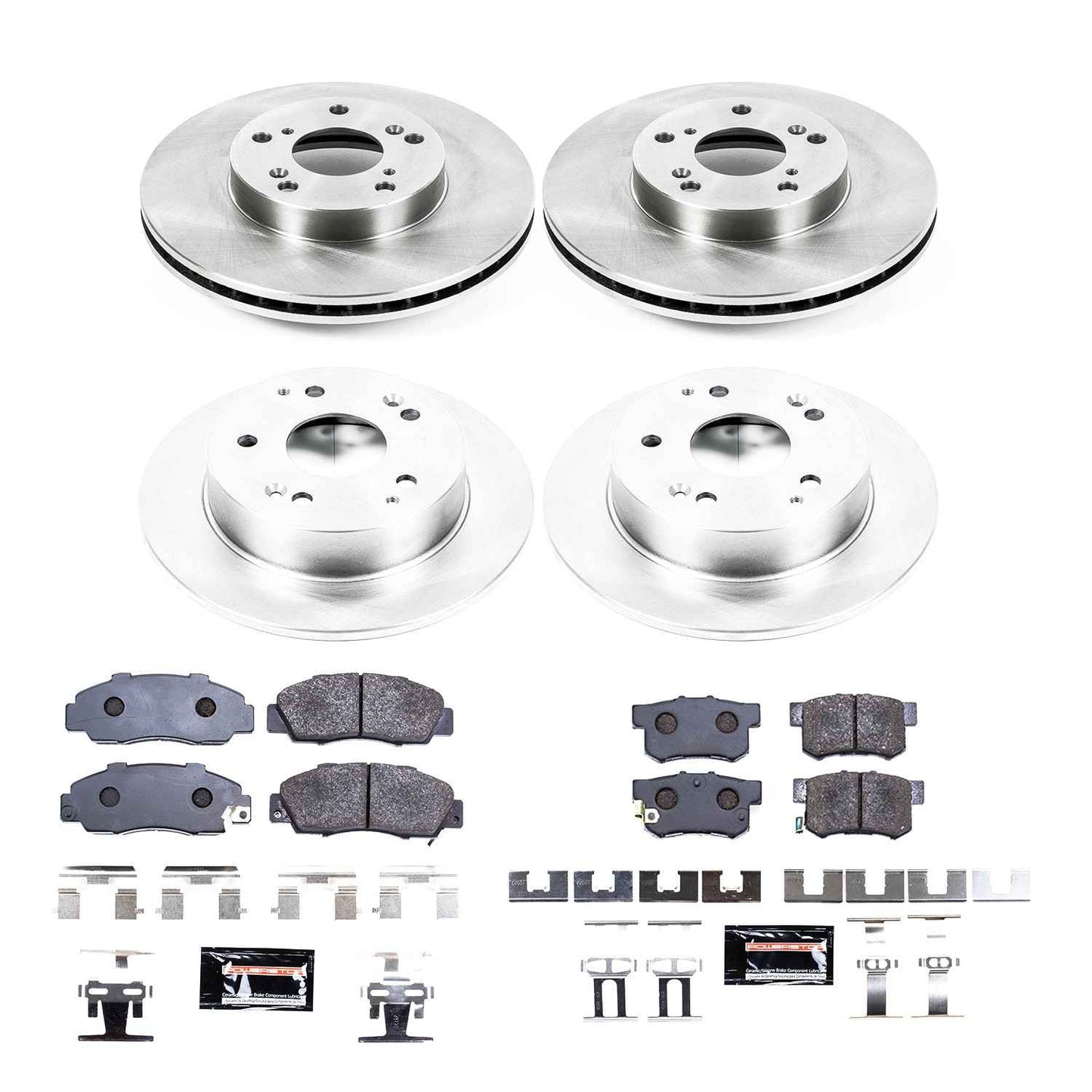 PowerStop Power Stop 98-02 Honda Accord Front & Rear Track Day Brake Kit TDBK1042