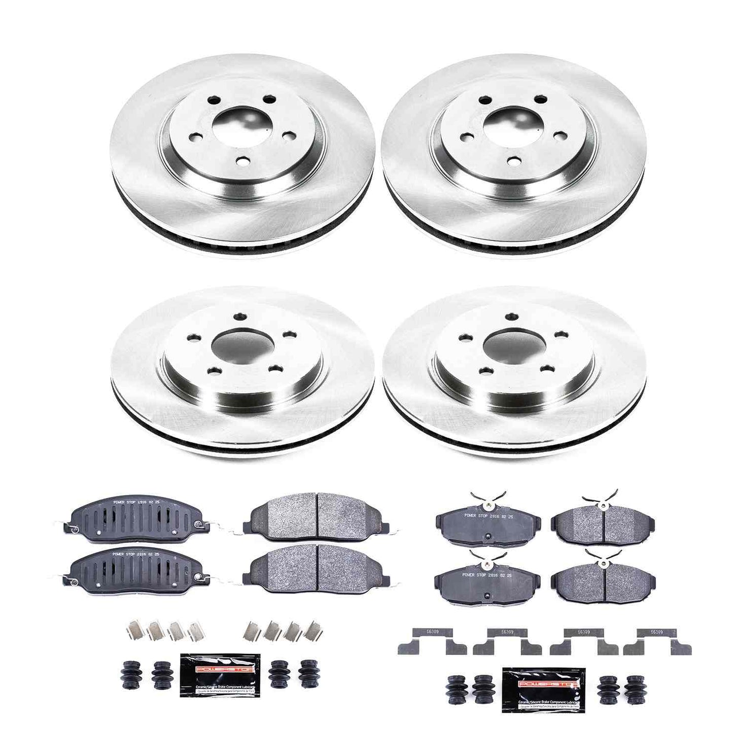 PowerStop Power Stop 05-10 Ford Mustang Front & Rear Track Day Brake Kit TDBK1381