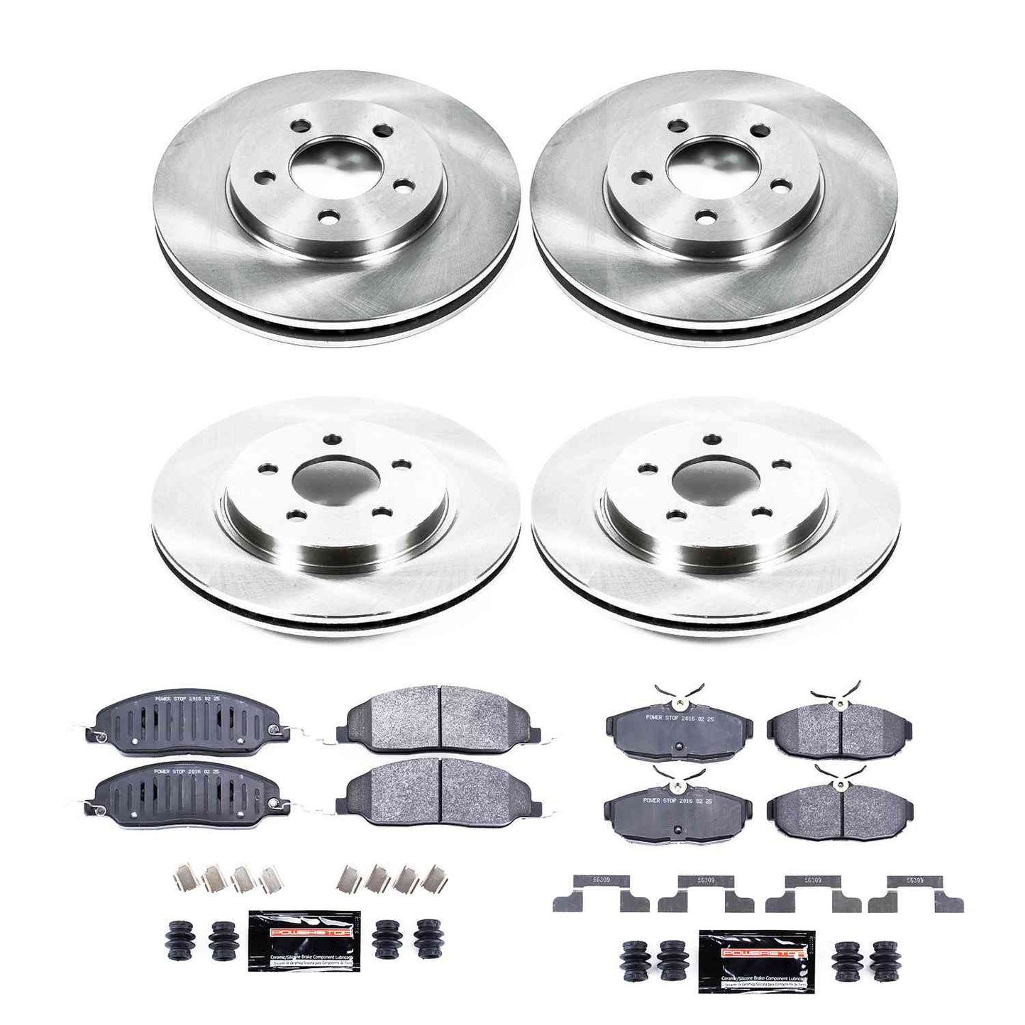 PowerStop Power Stop 05-10 Ford Mustang Front & Rear Track Day Brake Kit TDBK1383