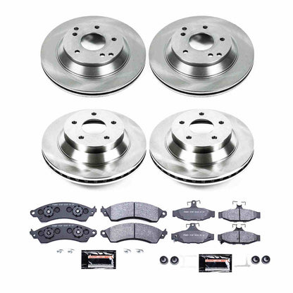 PowerStop Power Stop 88-95 Chevrolet Corvette Front & Rear Track Day Brake Kit TDBK1518