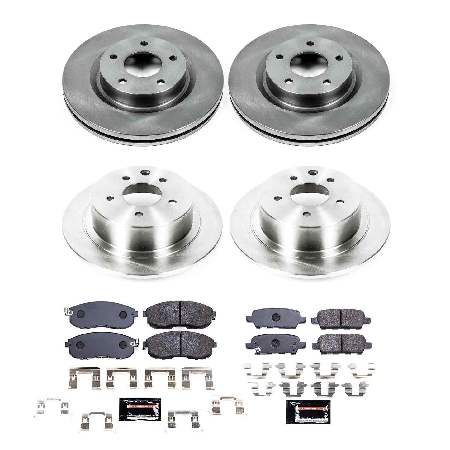 PowerStop Power Stop 10-13 Nissan Altima Front & Rear Track Day Brake Kit TDBK242