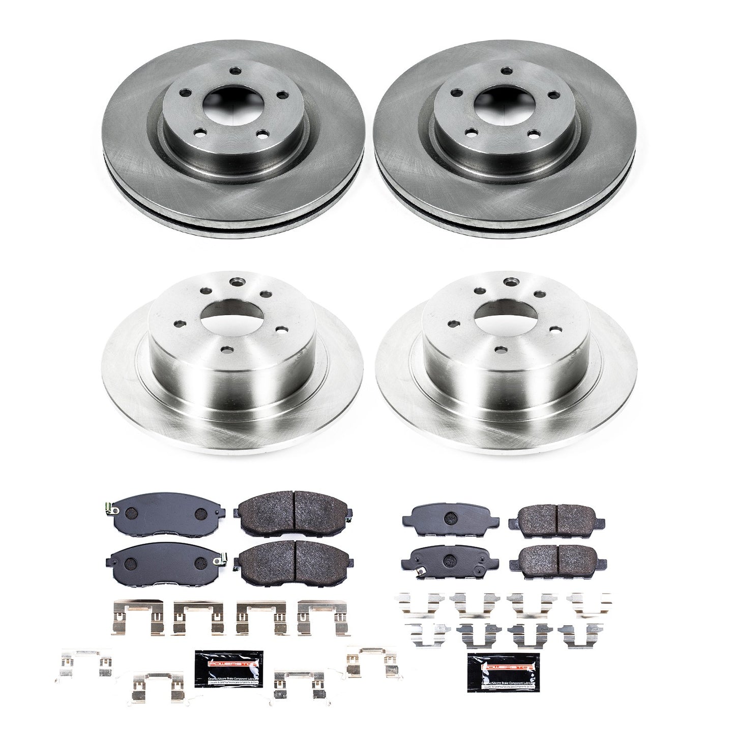 PowerStop Power Stop 10-13 Nissan Altima Front & Rear Track Day Brake Kit TDBK242