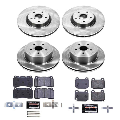PowerStop Power Stop 05-07 Subaru Impreza Front & Rear Track Day Brake Kit TDBK2896