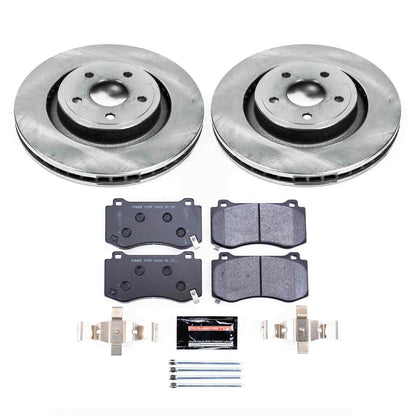 PowerStop Power Stop 06-10 Jeep Grand Cherokee Front Track Day Brake Kit TDBK2924