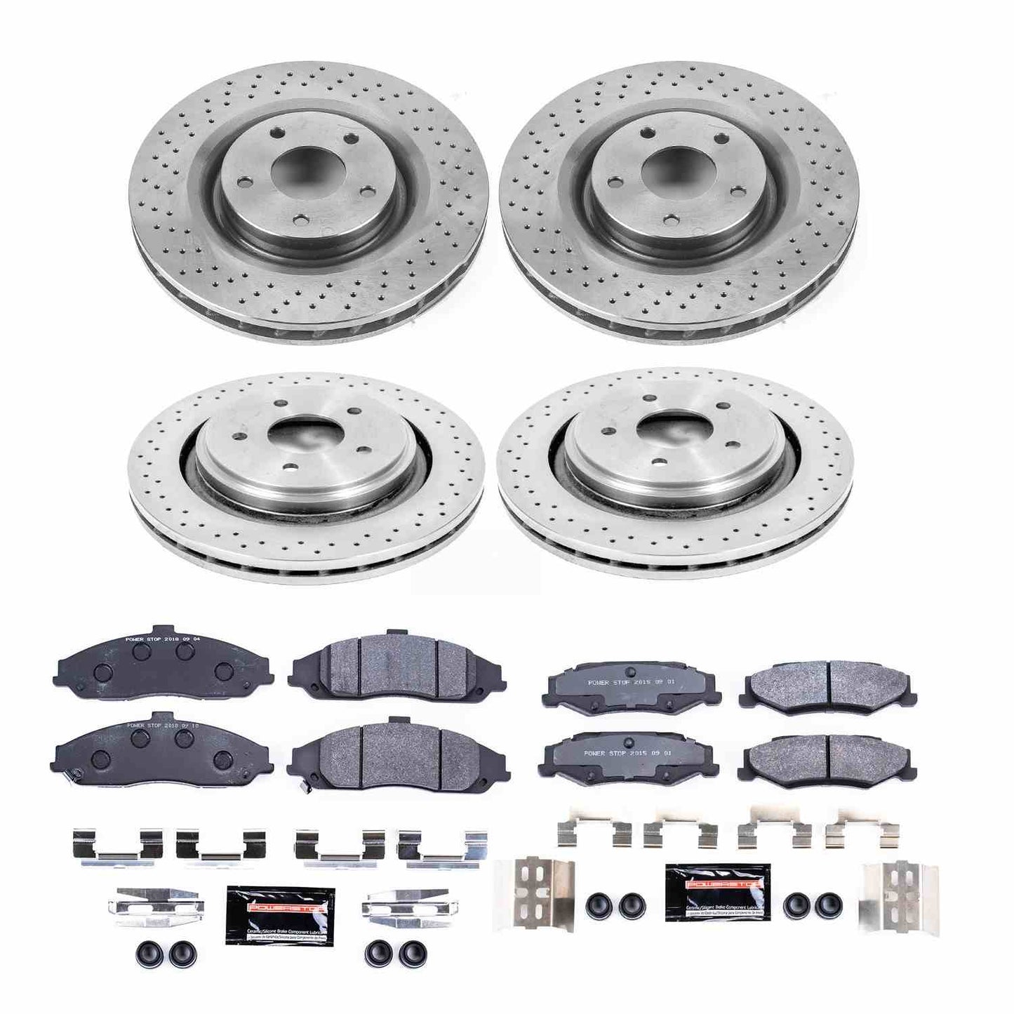 PowerStop Power Stop 06-09 Cadillac XLR Front & Rear Track Day Brake Kit TDBK4400