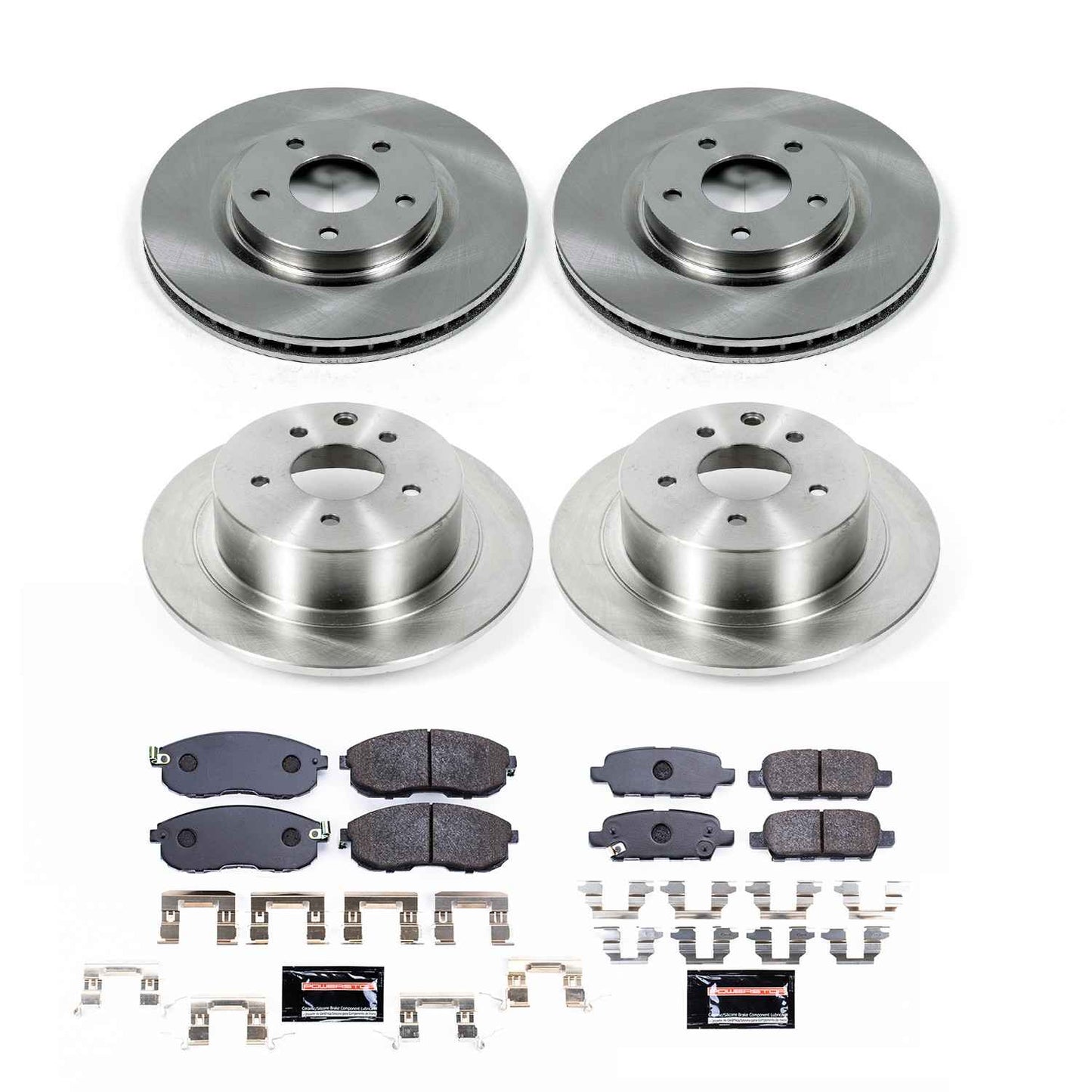 PowerStop Power Stop 07-12 Nissan Sentra Front & Rear Track Day Brake Kit TDBK4475