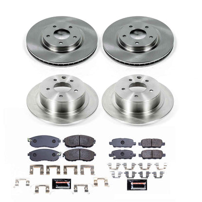 PowerStop Power Stop 07-12 Nissan Sentra Front & Rear Track Day Brake Kit TDBK4475
