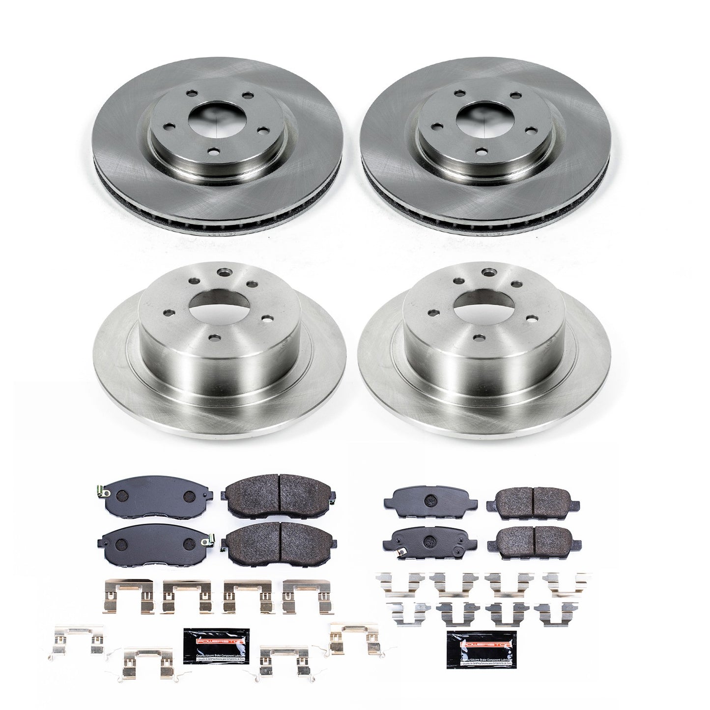 PowerStop Power Stop 07-12 Nissan Sentra Front & Rear Track Day Brake Kit TDBK4475