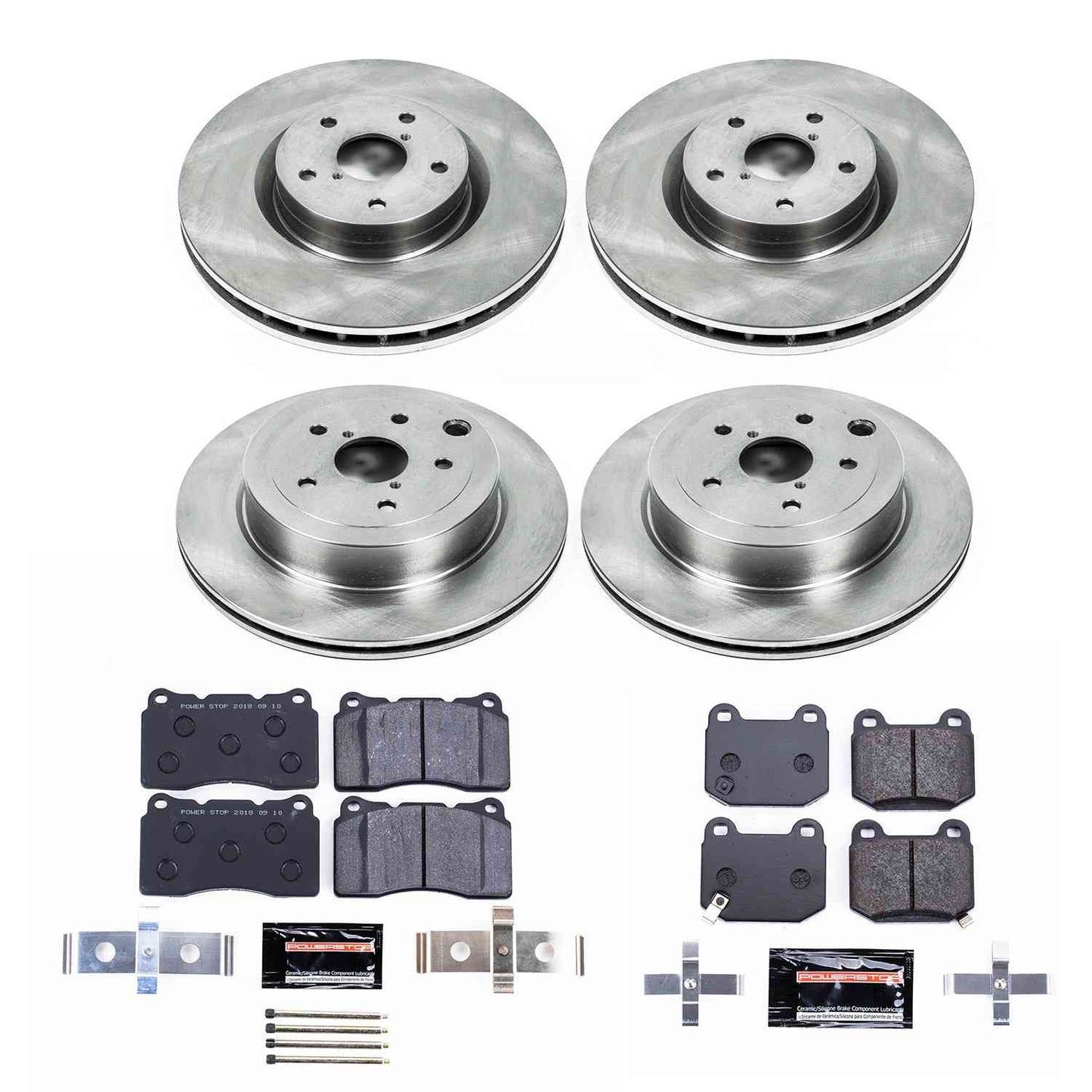 PowerStop Power Stop 08-14 Subaru Impreza Front & Rear Track Day Brake Kit TDBK4490