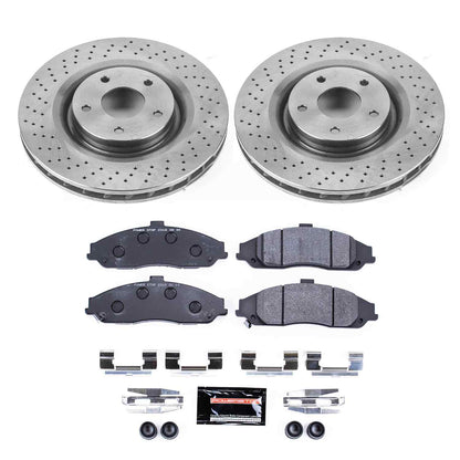 PowerStop Power Stop 06-09 Cadillac XLR Front Track Day Brake Kit TDBK5158