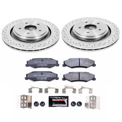 PowerStop Power Stop 06-09 Cadillac XLR Rear Track Day Brake Kit TDBK5159