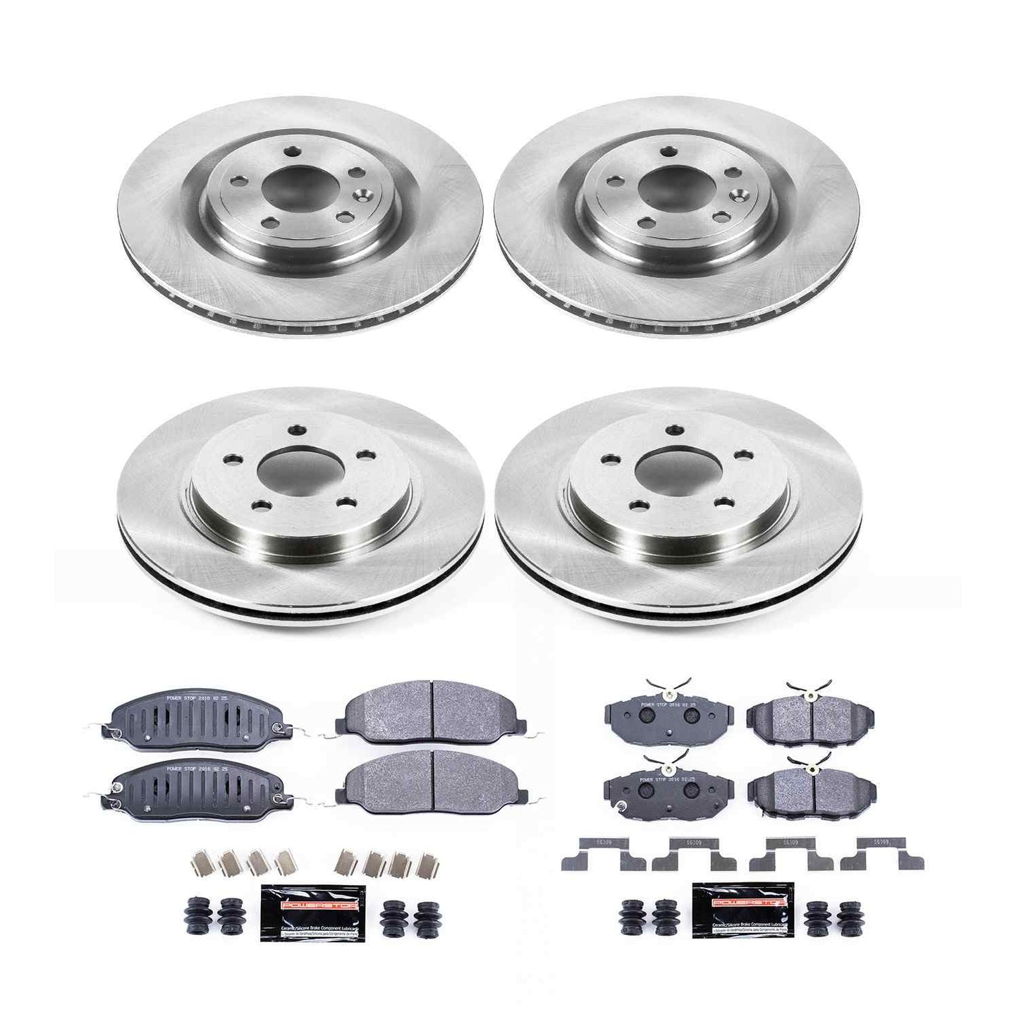 PowerStop Power Stop 11-14 Ford Mustang Front & Rear Track Day Brake Kit TDBK5943