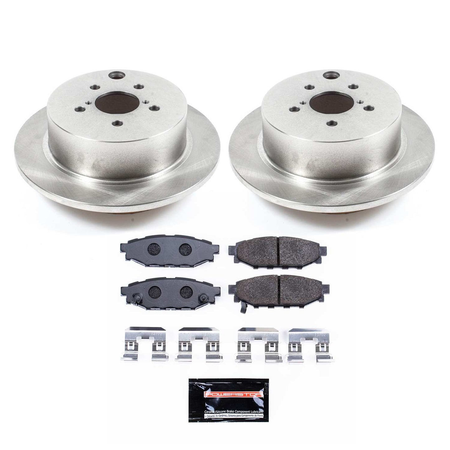 PowerStop Power Stop 16-18 Subaru Crosstrek Rear Track Day Brake Kit TDBK6107