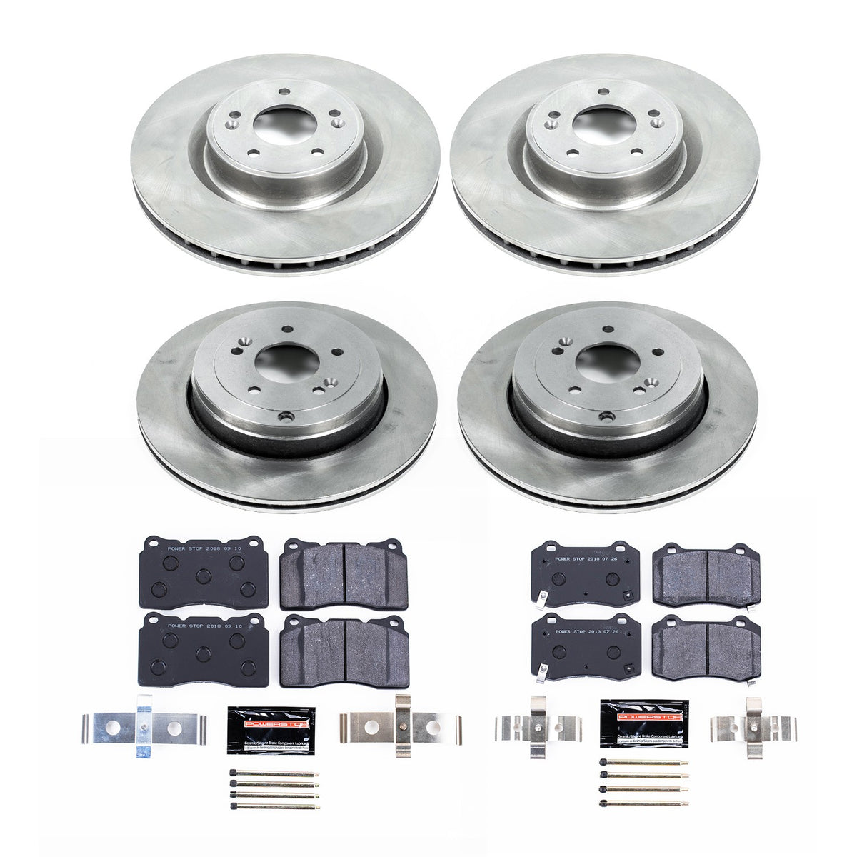 PowerStop Power Stop 10-16 Hyundai Genesis Coupe Front & Rear Track Day Brake Kit TDBK6167