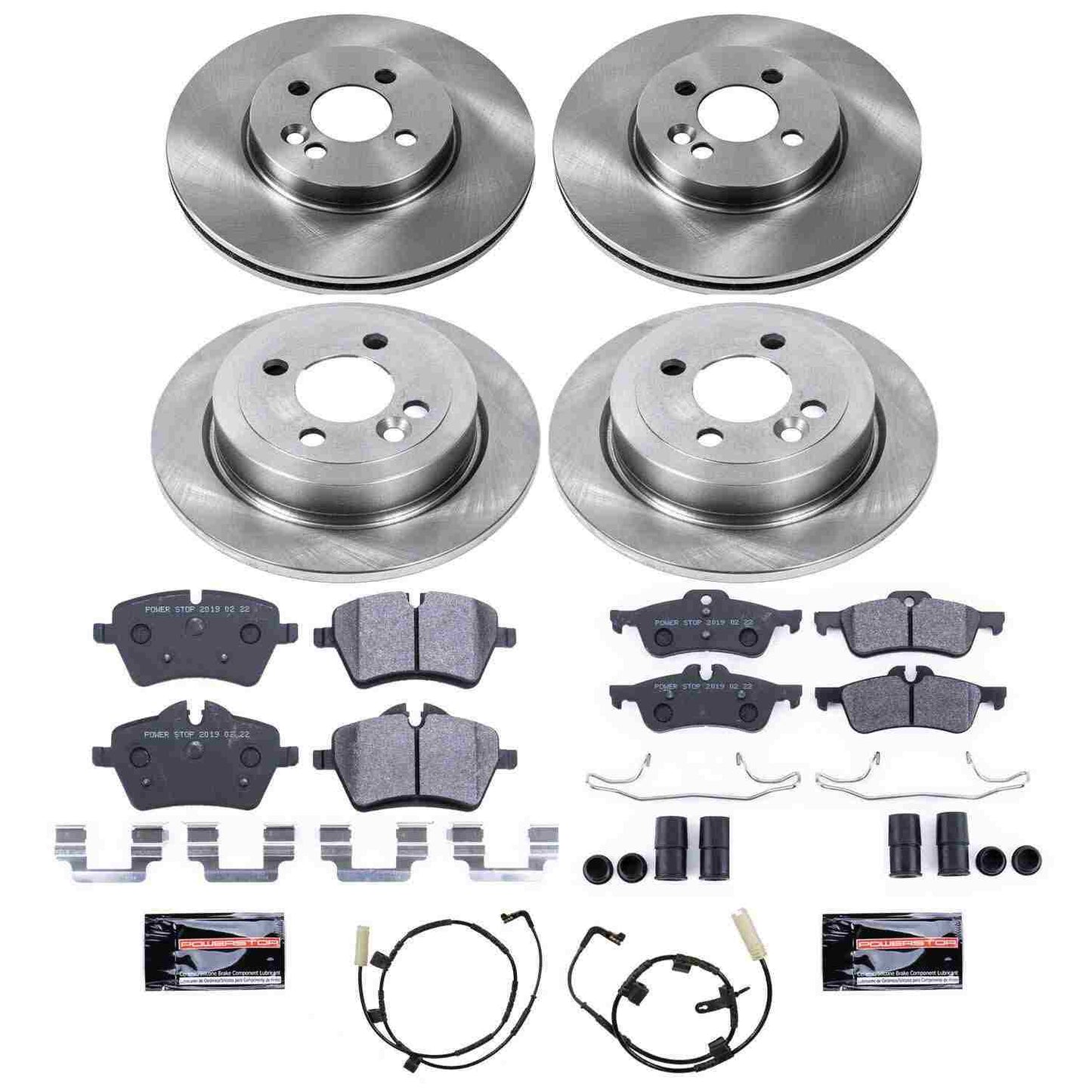 PowerStop Power Stop 07-10 Mini Cooper Front & Rear Track Day Brake Kit TDBK6301