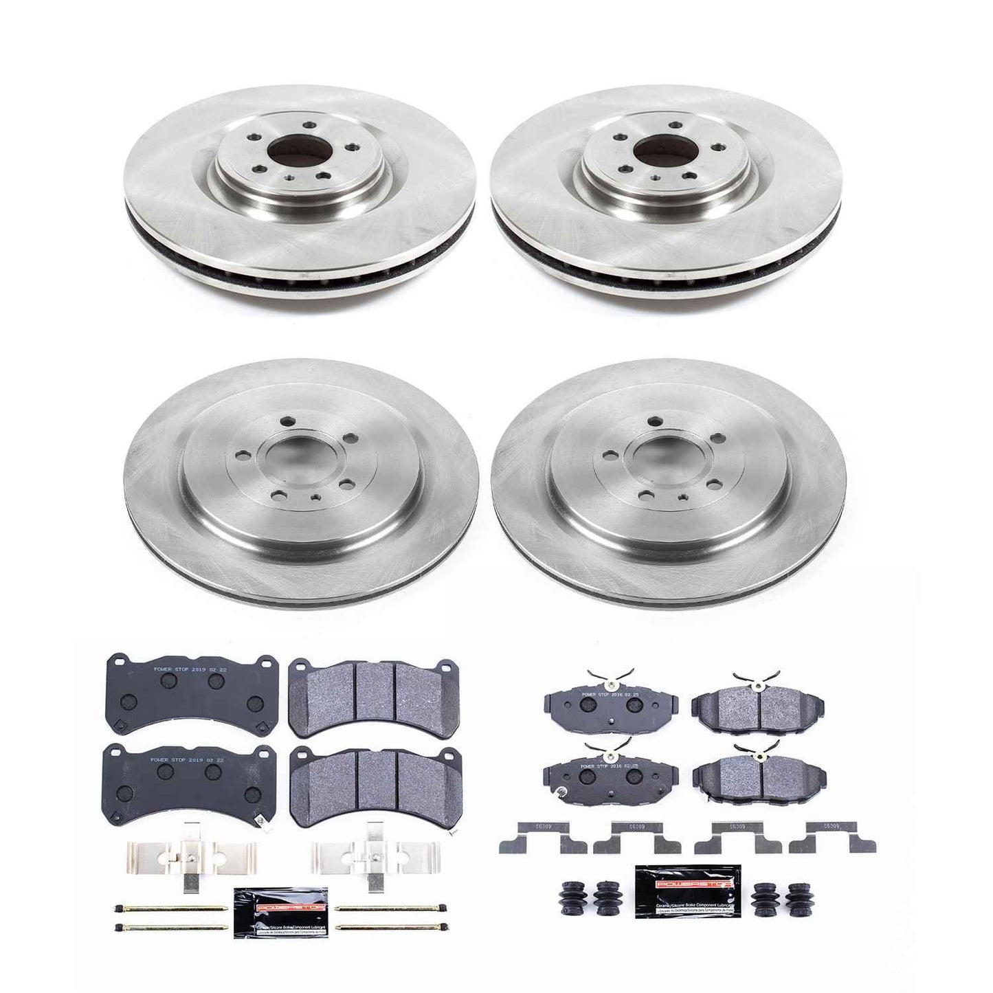PowerStop Power Stop 13-14 Ford Mustang Front & Rear Track Day Brake Kit TDBK6401