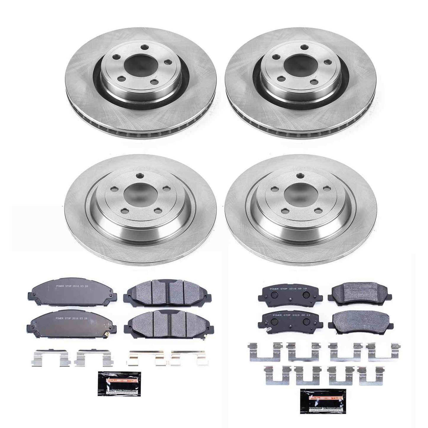 PowerStop Power Stop 15-19 Ford Mustang Front & Rear Track Day Brake Kit TDBK6808