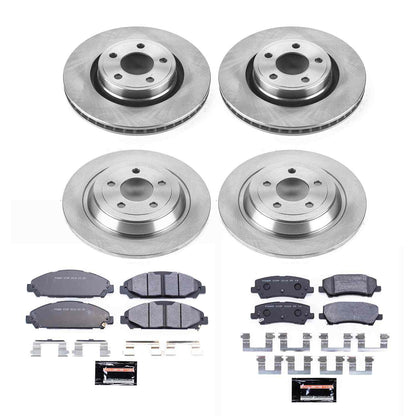 PowerStop Power Stop 15-19 Ford Mustang Front & Rear Track Day Brake Kit TDBK6808
